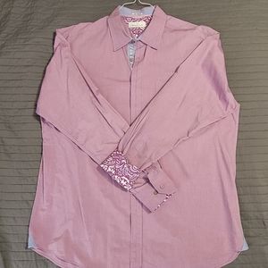 Bugatchi Uomo Shaped Fit Long Sleeve  Button Down Shirt XXXL